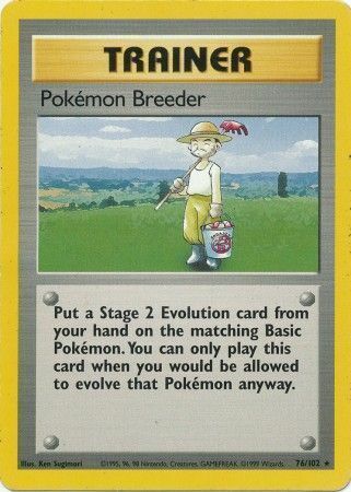 Allevatore di Pokémon Card Front