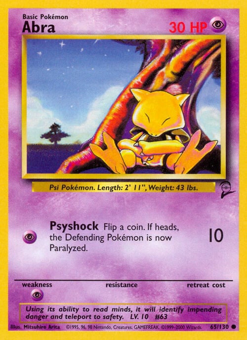 Abra [Psyshock] Card Front