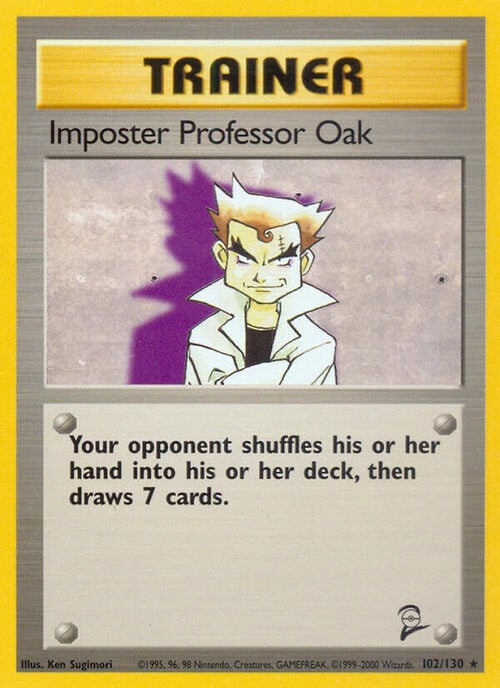 Professor Oak, l'impostore Card Front