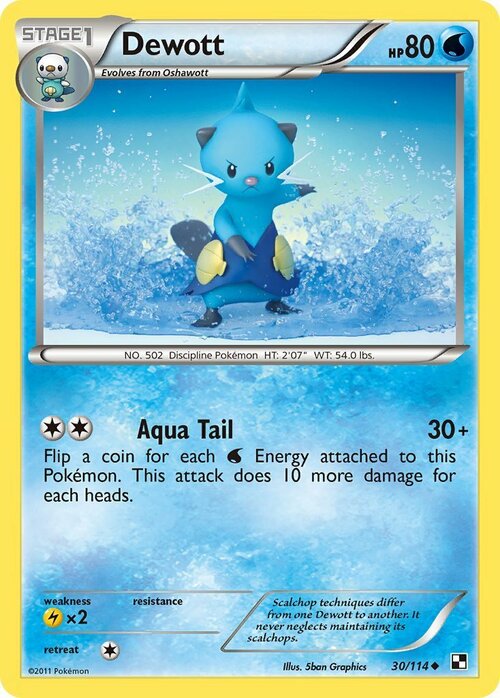 Dewott [Aqua Tail] Card Front