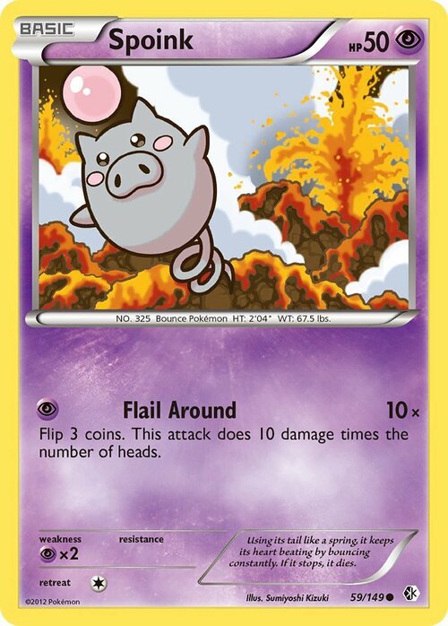 Spoink [Flail Around] Card Front