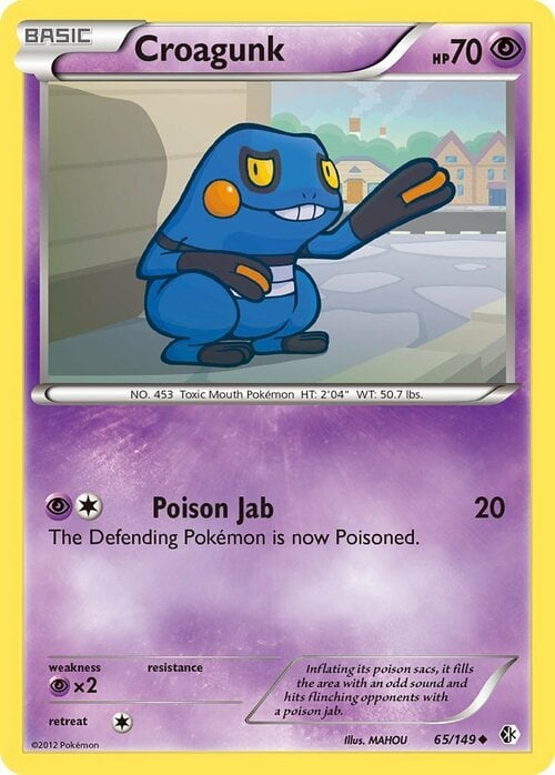 Croagunk [Poison Jab] Card Front