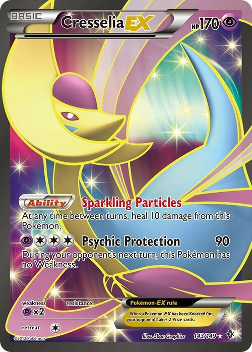 Cresselia EX [Sparkling Particles | Psychic Protection] Card Front