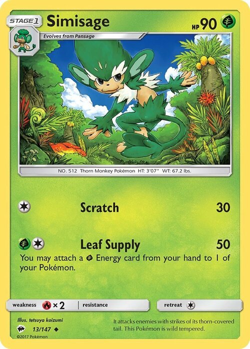 Simisage [Scratch | Leaf Supply] Card Front