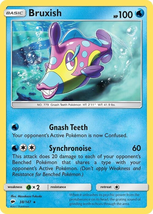 Bruxish [Gnash Teeth | Synchronize] Card Front