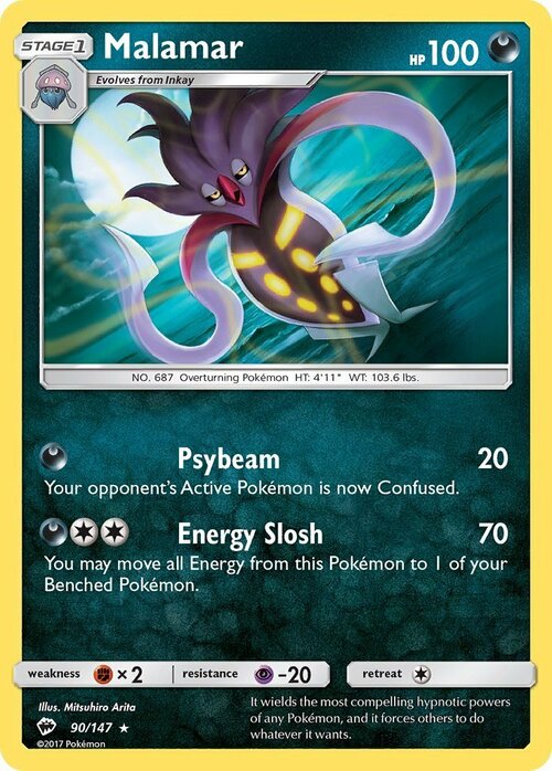 Malamar [Psybeam | Energy Slosh] Card Front