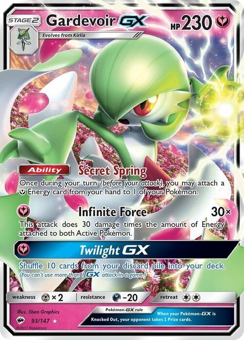 Gardevoir GX [Secret Spring | Infinite Force | Twilight GX] Card Front