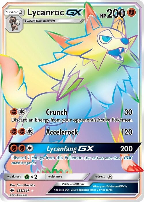 Lycanroc GX Card Front