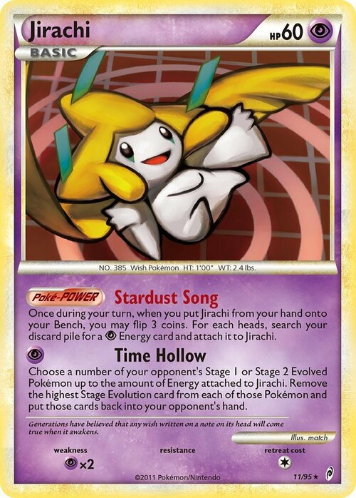 Jirachi [Stardust Song | Time Hollow] Card Front