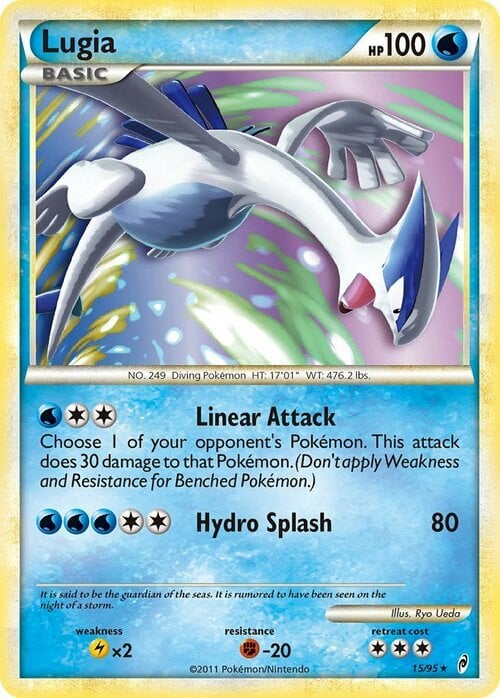 Lugia [Linear Attack | Hydro Splash] Card Front