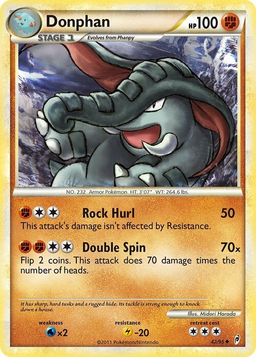 Donphan [Rock Hurl | Double Spin] Card Front