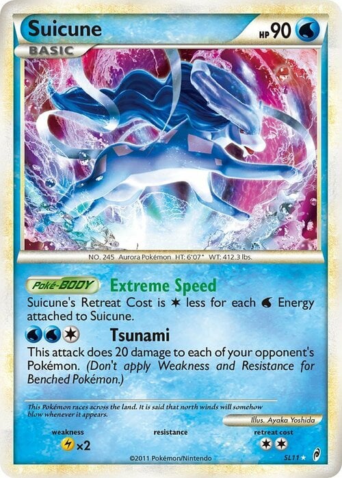 Suicune [Extreme Speed | Tsunami] Card Front