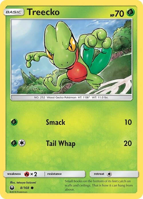 Treecko [Smack | Tail Whap] Card Front