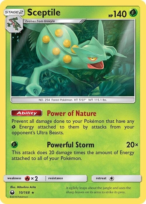 Sceptile [Power of Nature | Powerful Storm] Card Front
