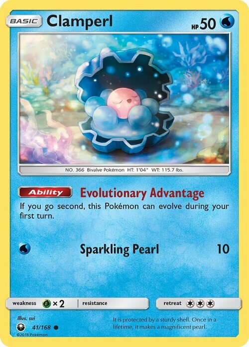 Clamperl [Evolutionary Advantage | Sparkling Pearl] Card Front