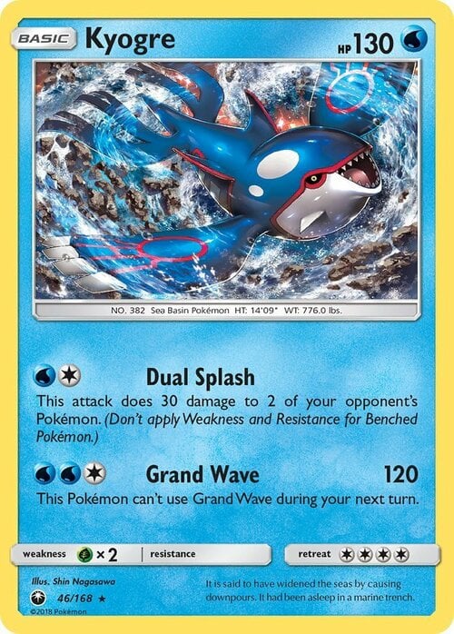Kyogre [Dual Splash | Grand Wave] Card Front