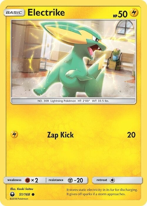 Electrike [Zap Kick] Card Front