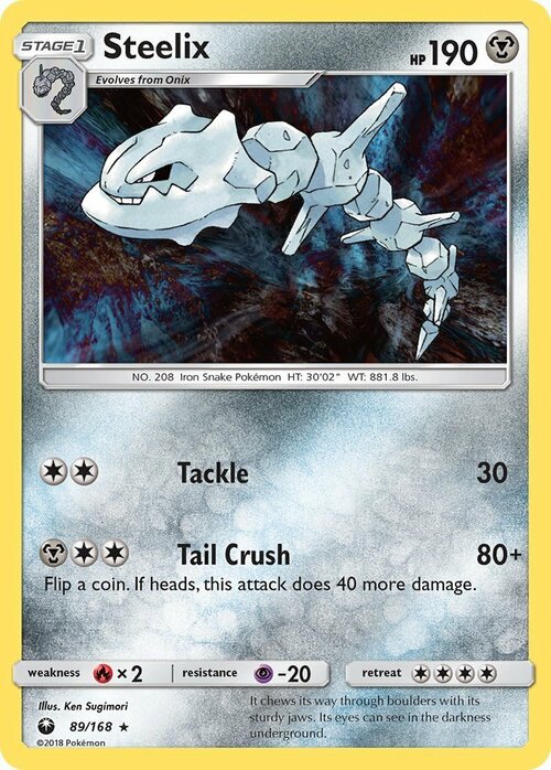 Steelix [Tackle | Tail Crush] Card Front
