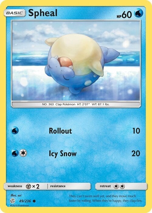 Spheal [Rollout | Icy Snow] Card Front