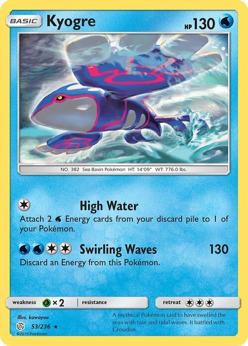 Kyogre [High Water | Swirling Waves] Card Front