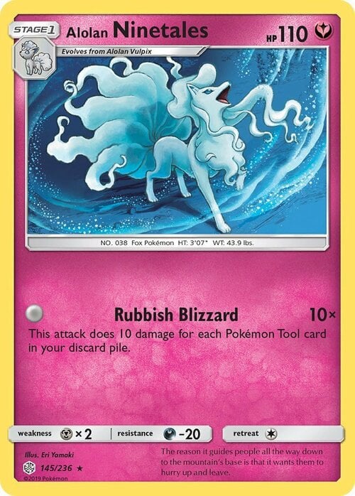 Ninetales di Alola Card Front