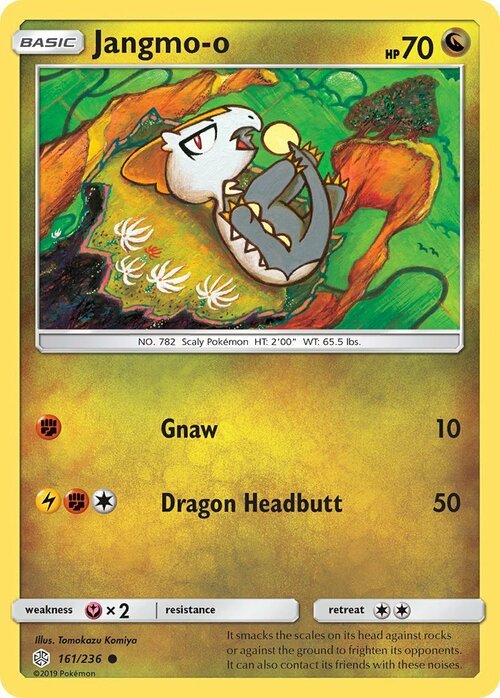 Jangmo-o [Gnaw | Dragon Headbutt] Frente