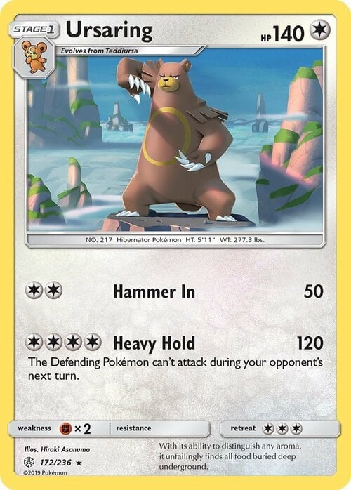 Ursaring [Hammer In | Heavy Hold] Frente