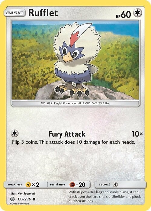 Rufflet [Fury Attack] Frente