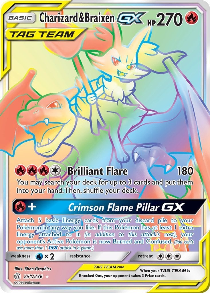 Charizard e Braixen GX ALLEATI Eclissi Cosmica | Pokémon | CardTrader