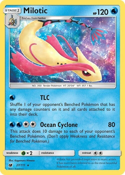 Milotic [TLC | Ocean Cyclone] Card Front