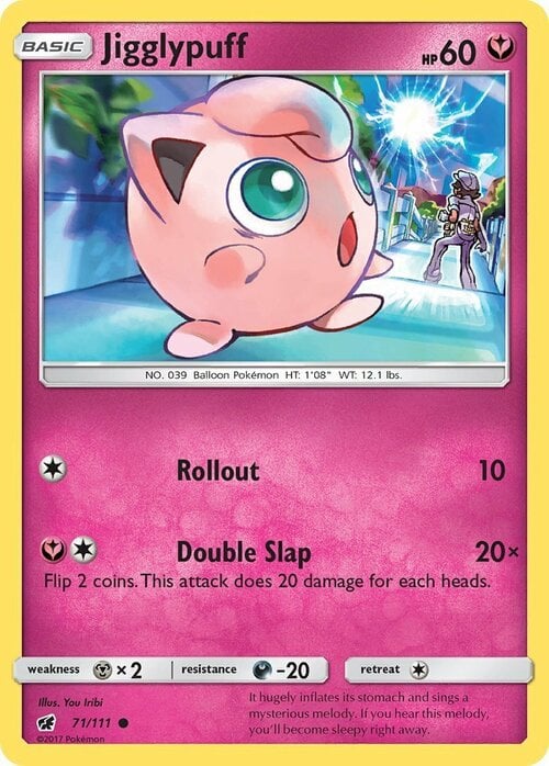Jigglypuff [Rollout | Double Slap] Card Front