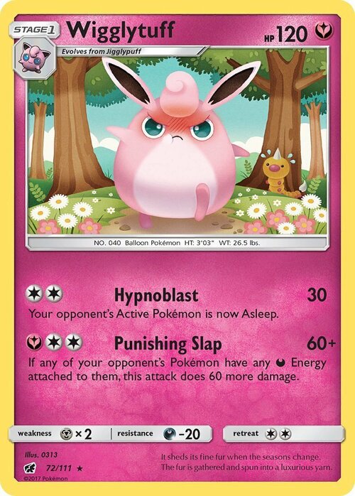 Wigglytuff [Hypnoblast | Punishing Slap] Card Front