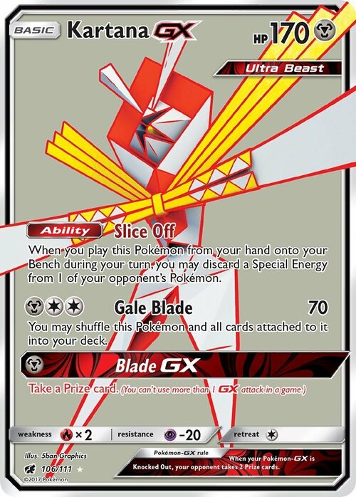 Nihilego GX 114/111 Pokémon TCG Crimson Invasion Rainbow Rare Near Min