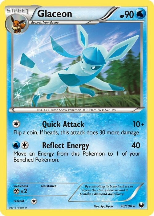 Glaceon [Quick Attack | Reflect Energy] Frente