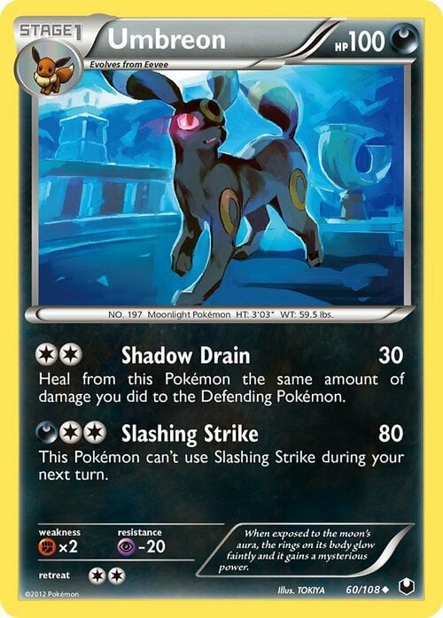 Umbreon [Shadow Drain | Slashing Strike] Card Front