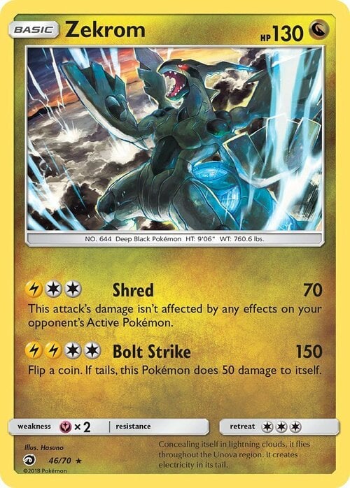 Zekrom [Shred | Bolt Strike] Card Front