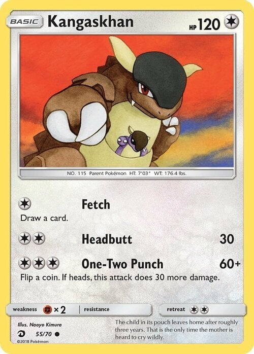 Kangaskhan [Fetch | Headbutt | One-Two Punch] Frente