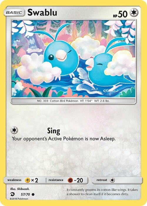 Swablu [Sing] Card Front