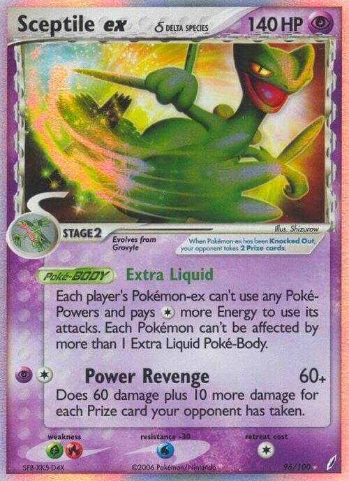 Sceptile ex δ Card Front