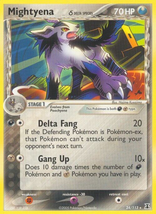 Mightyena δ Delta Species Card Front