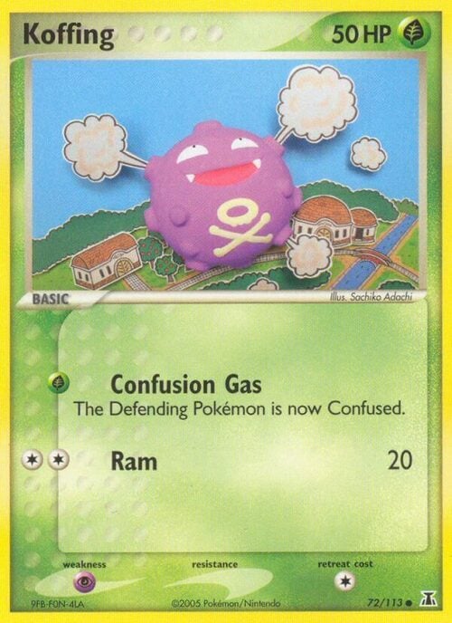 Koffing Card Front