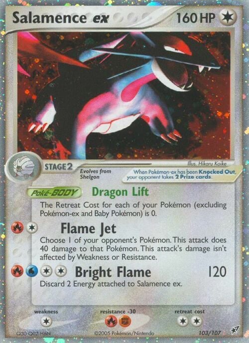 Salamence EX Card Front