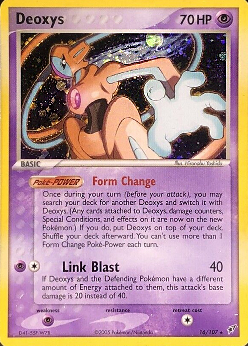 Pokémon hotsell card Deoxys #16 Ultra Rare Holo