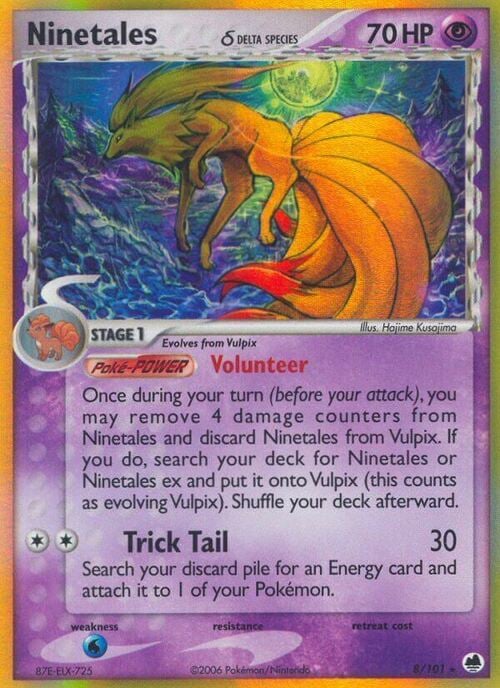 Ninetales δ Delta Species Card Front