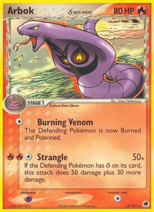 Arbok δ Card Front