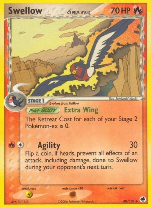 Swellow δ Delta Species Card Front