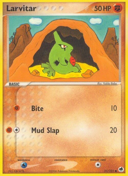 Larvitar Card Front