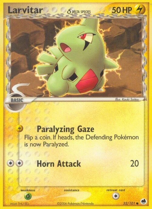 Larvitar δ Delta Specie Card Front