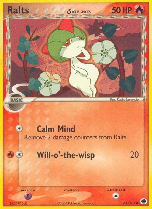 Ralts δ Card Front