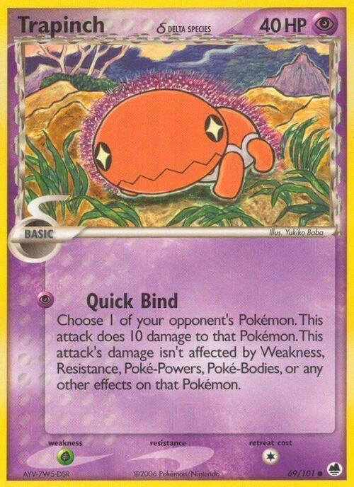 Trapinch δ Card Front